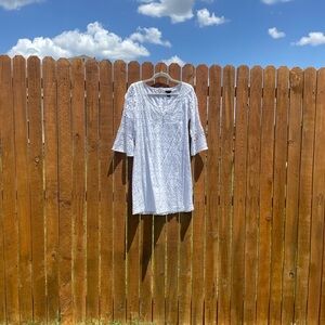 Vintage White Eyelet Dress